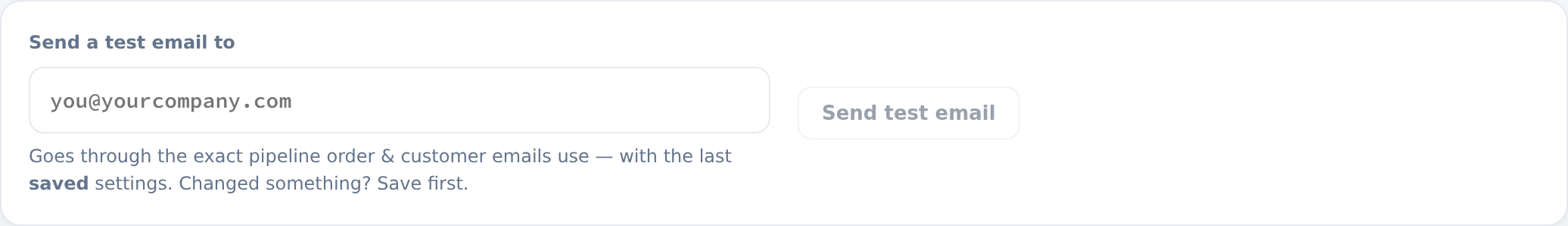 Send a test email