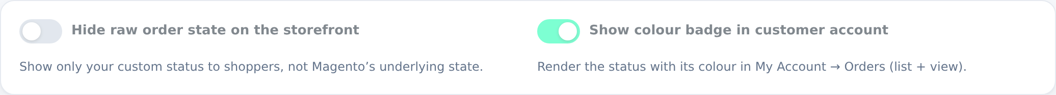 General options