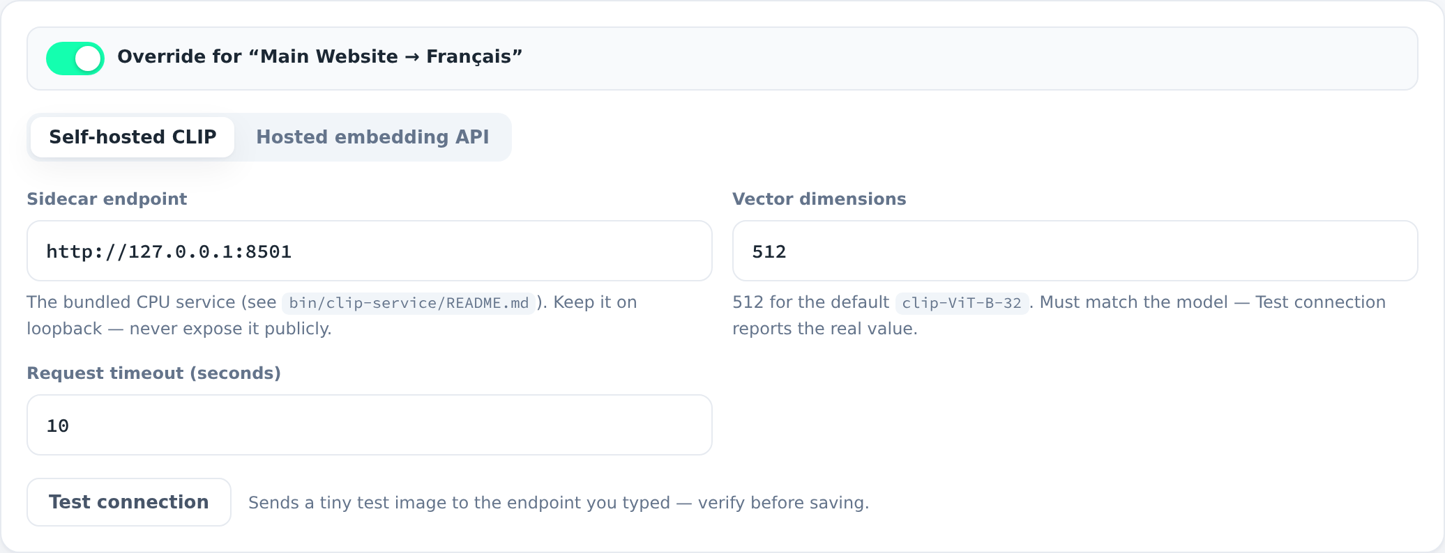 Store-view override